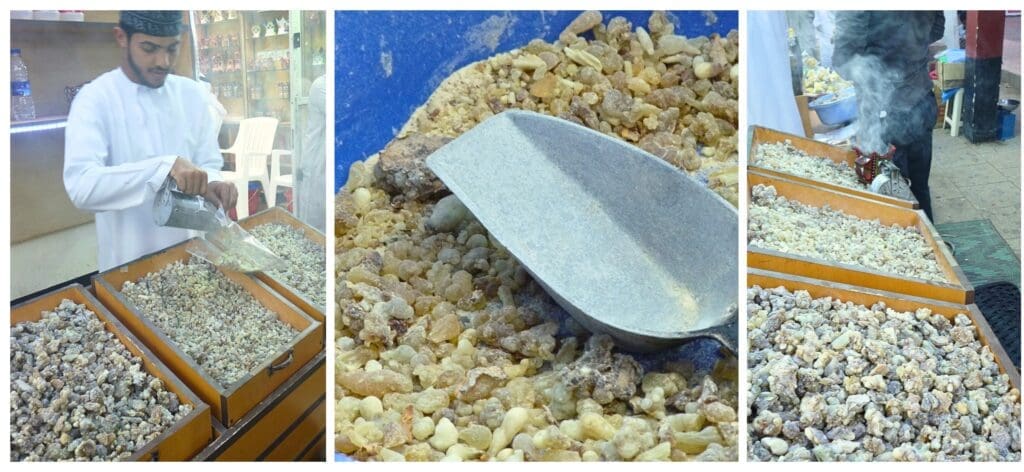 Frankincense souq or market in Oman